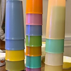 Tupperware Multicolor Stacking Tumblers